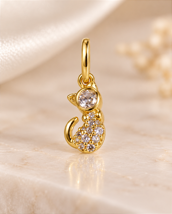 PING MINI GATINHO COM ZIRCONIAS