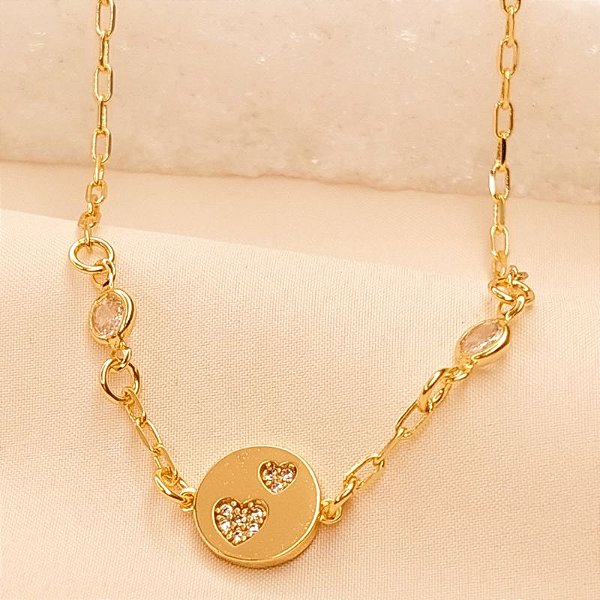 PULS ELOS C/ CHAPINHA DE CORAÇÃO CRAV ZIRCONIA