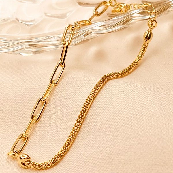 PULSEIRA PIPOCA E MEIOS ELOS 18+3CM