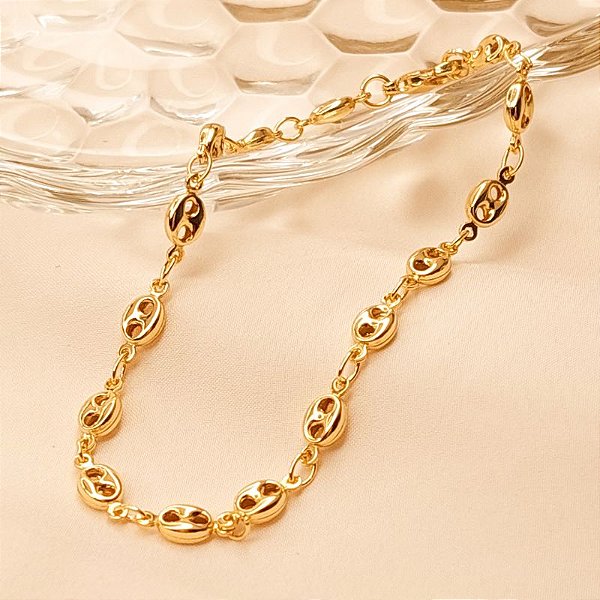 PULSEIRA ELOS GRÃOS 18CM