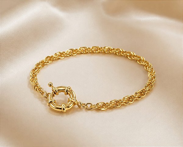 PULSEIRA FIO BAIANO  21CM DE COMPR.FECHO LAGOSTA