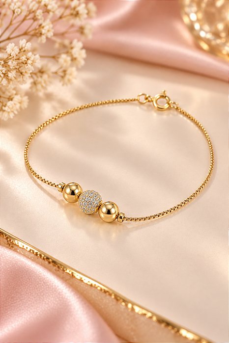 PULSEIRA VENEWZIANA COM DETALHES EM ESFERAS UMA CR