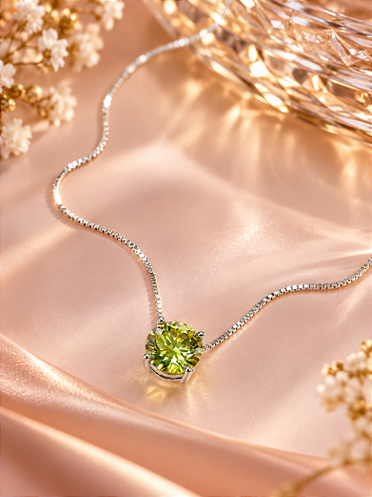 CONJ 2 PÇ CHOKER VENEZ E PONTO LUZ QUARTZITO VERDE