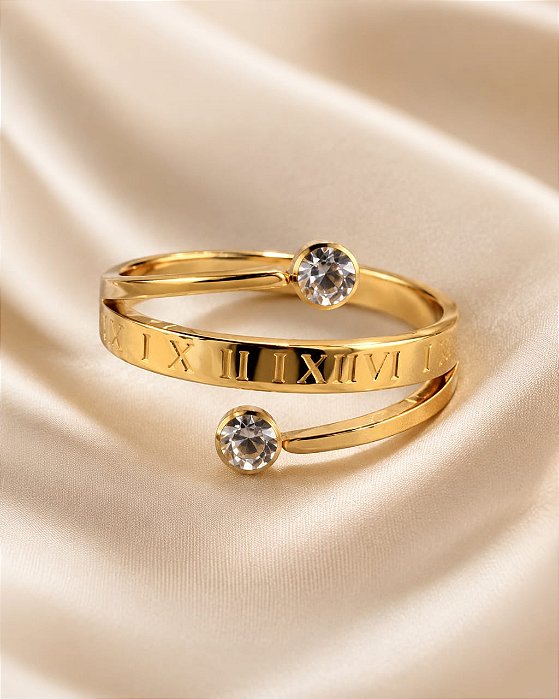 ANEL 3 AROS 1 N. ROMANOS DOIS COM PTO.LUZ