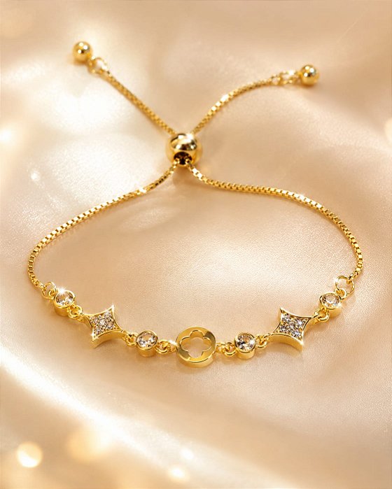 PULSEIRA REGULAGEM TREVOS CRAV ZIRC