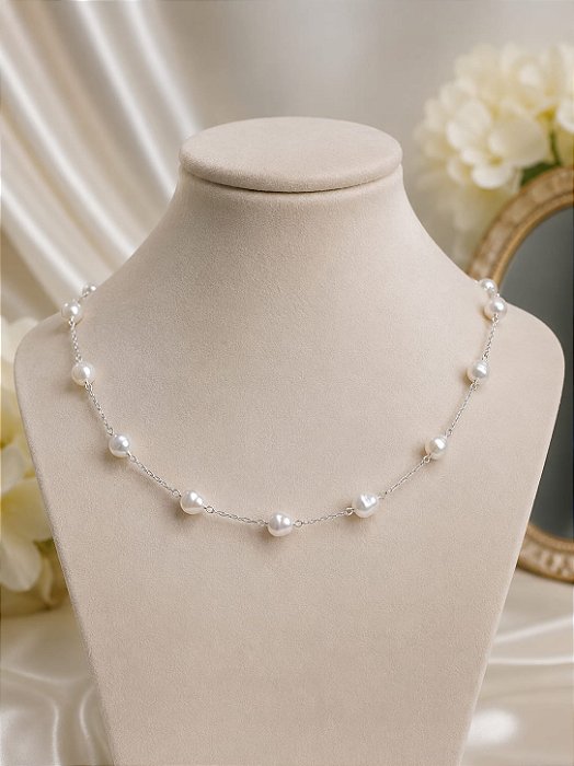 CHOKER PÉROLA BARROCA