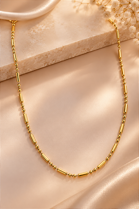 CHOKER PINO E TRES EFERINHAS NA SEQUENCIA