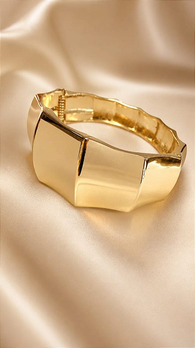 BRACELETE RIGIDO ARO LISO IRREGULAR