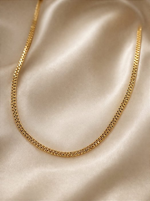 GARGANT ESTILO FITA ITALIANA COM 2 LINHA CORDÃO VE
