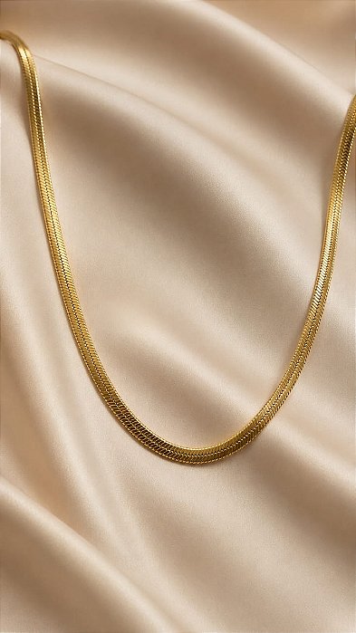 COLAR FITA ITALIANA 4mm ESPESSURA COMPRIMENTO 45CM