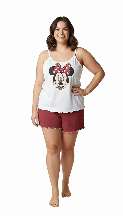 Pijama Plus Size Short Liso