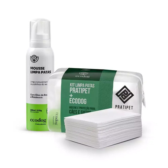 Kit Limpa Patas para Cães e Gatos + Ecodog -  Pratipet Único