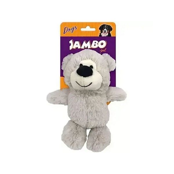 Pelucia Happy Bear Pequeno Cinza