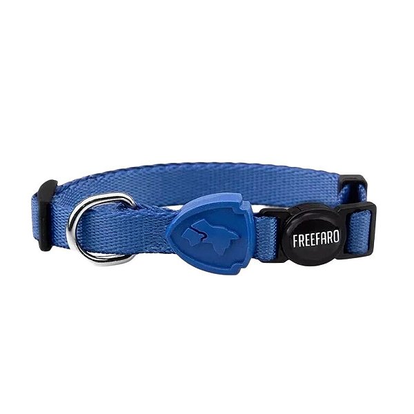 Coleira P Gatos Flat Azul - U