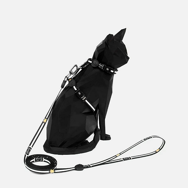 Peitoral com Guia FreeFaro para Gatos Corinthians P