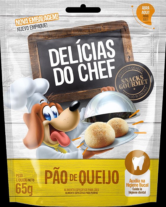 Petisco PÃo De Queijo - Delicias Do Chef 65g