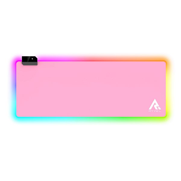 Mouse Pad Gamer Ryvel Pink RGB 800x300mm