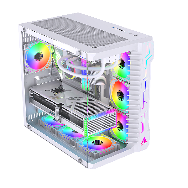 Gabinete Gamer Ryvel Cube White RY-GB-CB-WT