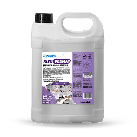 Detergente Gerador de Espuma Klyo Foamer 5L - Renko