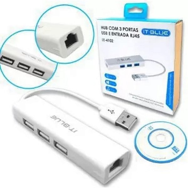 HUB - USB C - 3 USB - 1 RJ45 LE4102 (3045)
