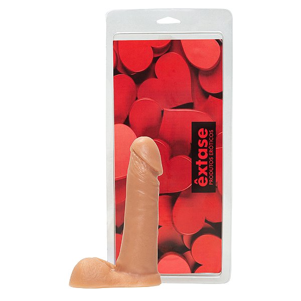 Pênis em Silicone Maciço MA16 - 17 x 3,5cm