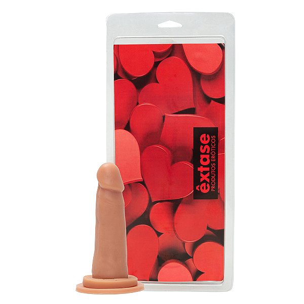 Pênis em Silicone Maciço com Ventosa MV01- 13 x 3,5cm