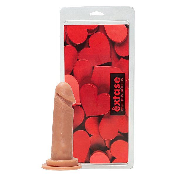 Pênis em Silicone Maciço com Ventosa MV03- 15 x 4cm