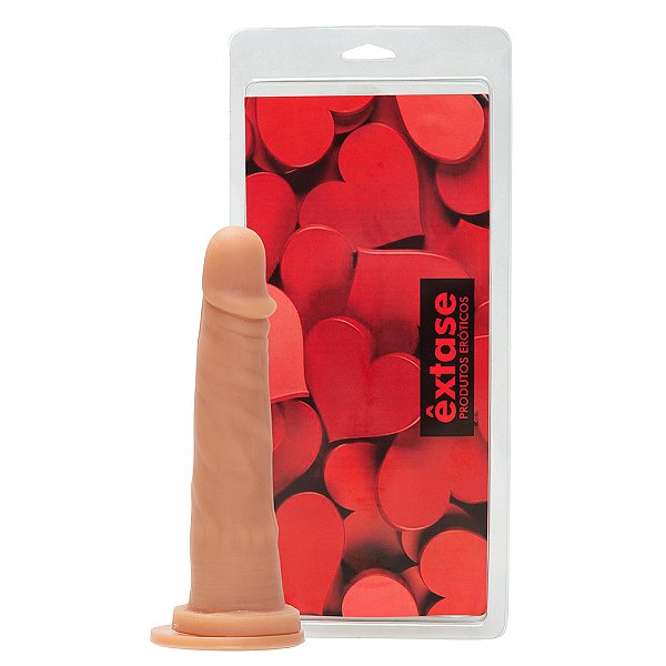 Pênis em Silicone Maciço com Ventosa MV06 - 19,5 x 4cm