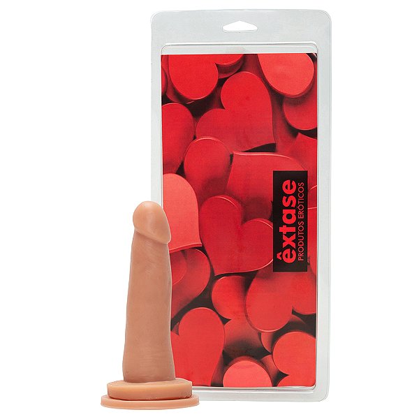 Pênis em Silicone Maciço com Ventosa MV11 - 14,8 x 3,6cm
