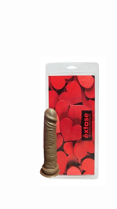Pênis em Silicone Maciço com Ventosa MV14 - 20 x 4,5cm