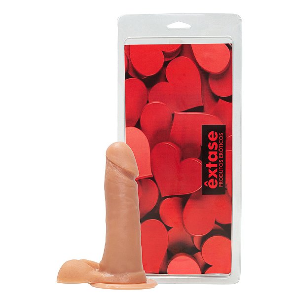 Pênis em Silicone Maciço com Ventosa MV16 - 17 x 3,5cm
