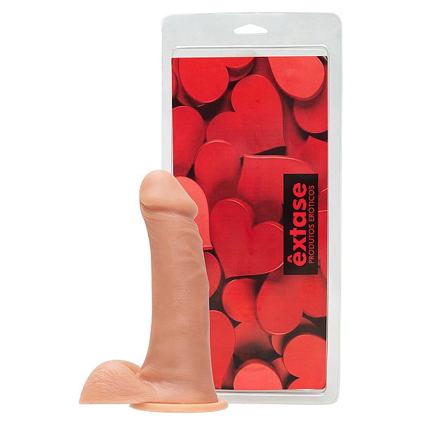 Pênis em Silicone Maciço com Ventosa MV18 - 19 x 4,8cm