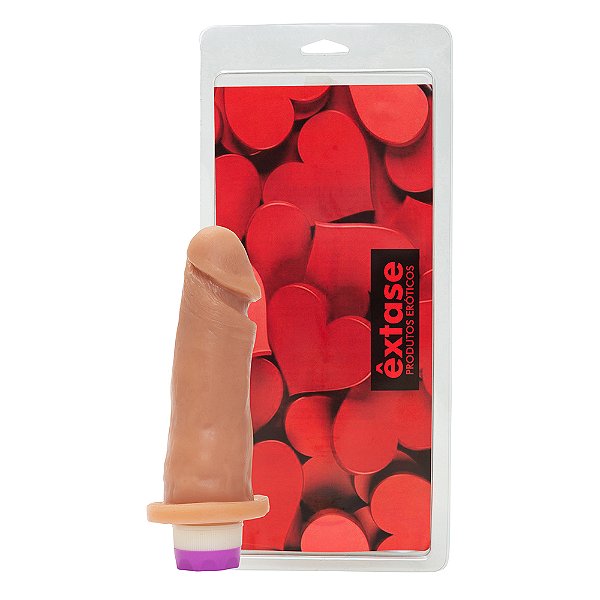 Pênis em Silicone com Vibrador VN05 - 16,5 x 3,5cm