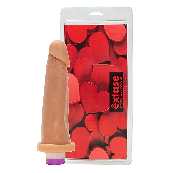 Pênis em Silicone com Vibrador VN08 - 20 x 5cm