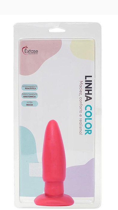 Plug Anal em Silicone Collors PG05 - 12 x 3,5cm