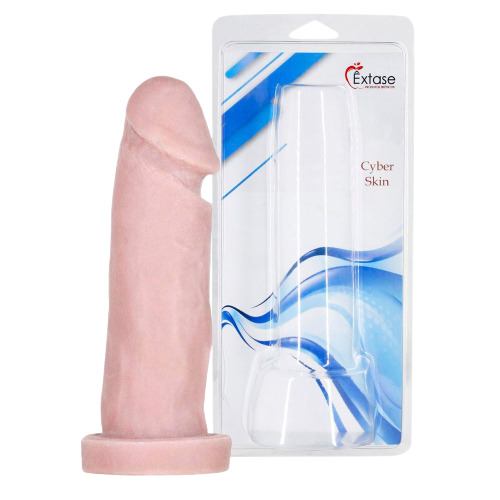 Pênis Realístico em CyberSKin Maciço CM03 - 15 x 4cm