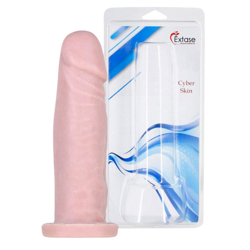 Pênis Realístico em CyberSKin Maciço CM10 - 17 x 4,2cm