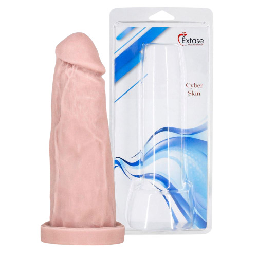 Pênis Realístico em CyberSKin Maciço CM07 - 17 x 4,5cm