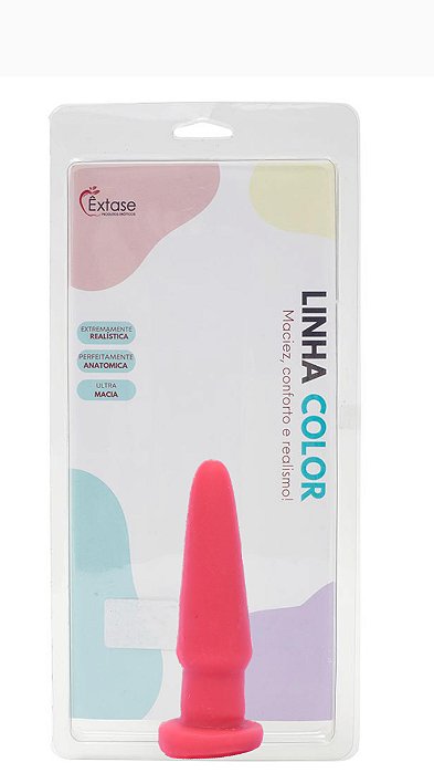 Plug Anal em Silicone Collors PG02 - 9 x 2,3cm
