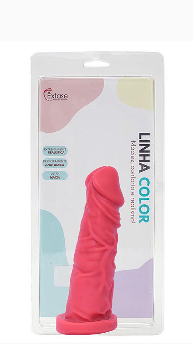 Pênis em Silicone Maciço Collors M04 - 15,4 x 4cm