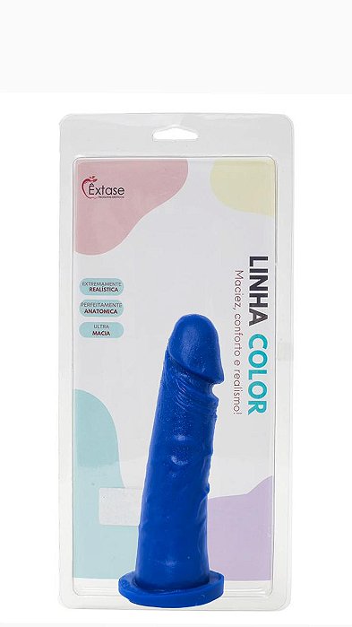Pênis em Silicone Maciço Collors M05 - 16,5 x 3,5cm