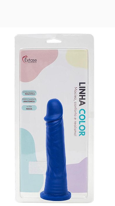 Pênis em Silicone Maciço Collors M06 - 19,5 x 4cm