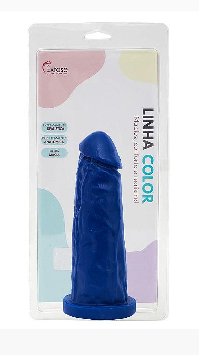Pênis em Silicone Maciço Collors M07 - 16,5 x 4,5cm