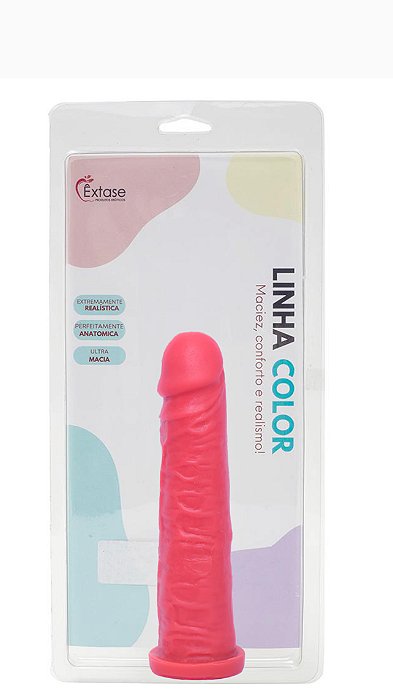 Pênis em Silicone Maciço Collors M14 - 20 x 4,5cm