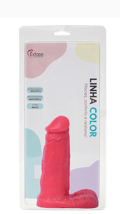 Pênis em Silicone Maciço Collors M15 - 12,5 x 3,2cm