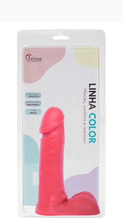 Pênis em Silicone Maciço Collors M16 - 17 x 3,5cm