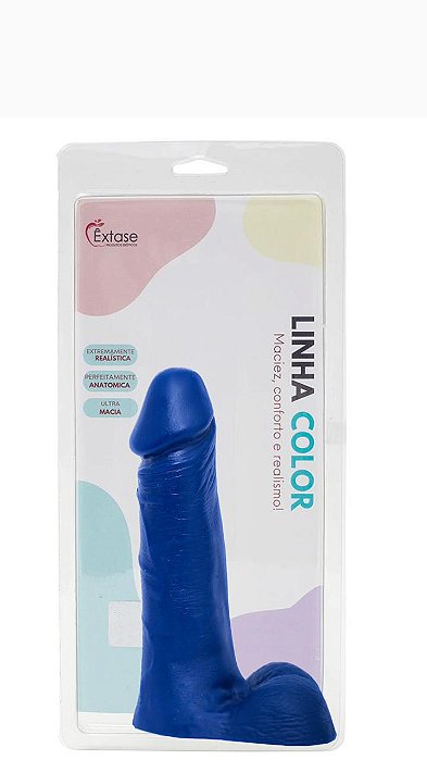 Pênis em Silicone Maciço Collors M18 - 19 x 4,8cm