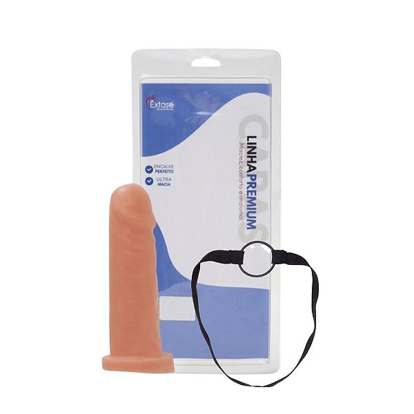 Capa Peniana Expansora Realística em Silicone CA001 - 16 x 3,5cm
