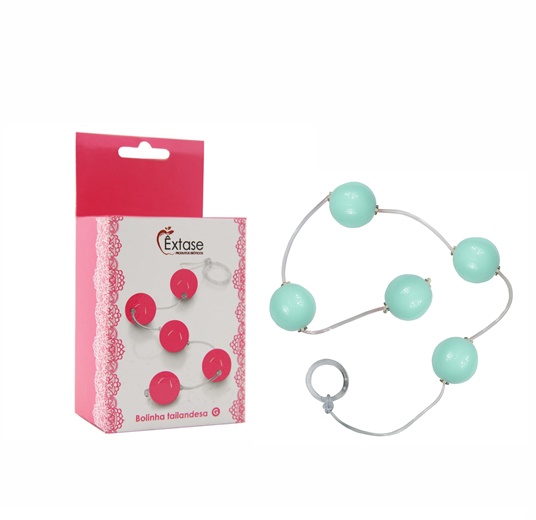 Colar Tailandês com 5 Esferas G - 2,5cm