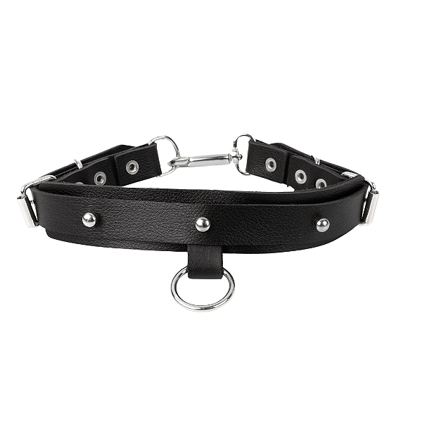 Gargantilha Argola com Detalhes Prateados